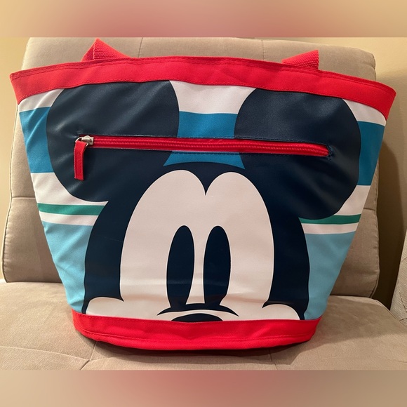 Disney Handbags - Disney Mickey Mouse Insulated Tote Bag with Zipper Top